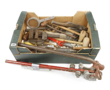 A pipe bender and other plumbers tools G