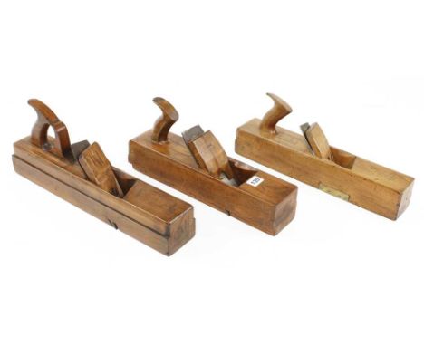 A 15" x 3" panel plane by GRIFFITHS and two badger planes G+