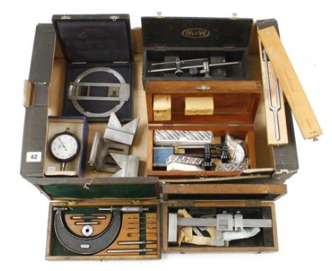 Eight engineer's tools in orig boxes G+