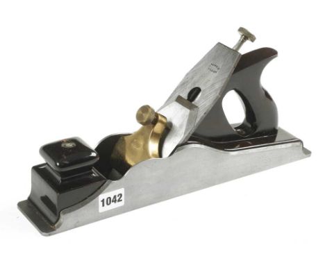 A 14 1/2" late model NORRIS A1 panel plane 90% orig Norris iron remains in custom made lined box F 