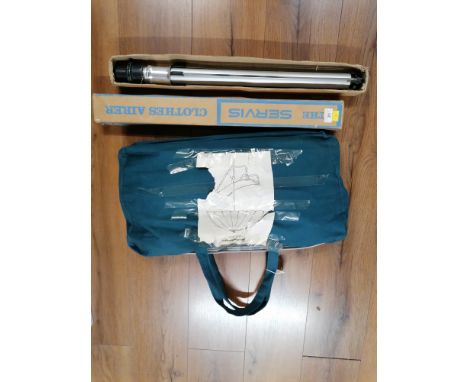 Servis clothes airer, bag of curtains, etc.