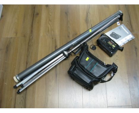 A projection screen and Panasonic A1 VHS movie camera