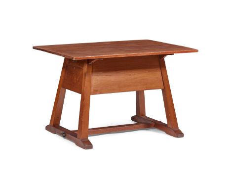 M.H. BAILLIE SCOTT (1865-1945) ARTS &amp; CRAFTS TABLE, CIRCA 1900 stained chestnut, with single drawer(107cm long, 68cm high