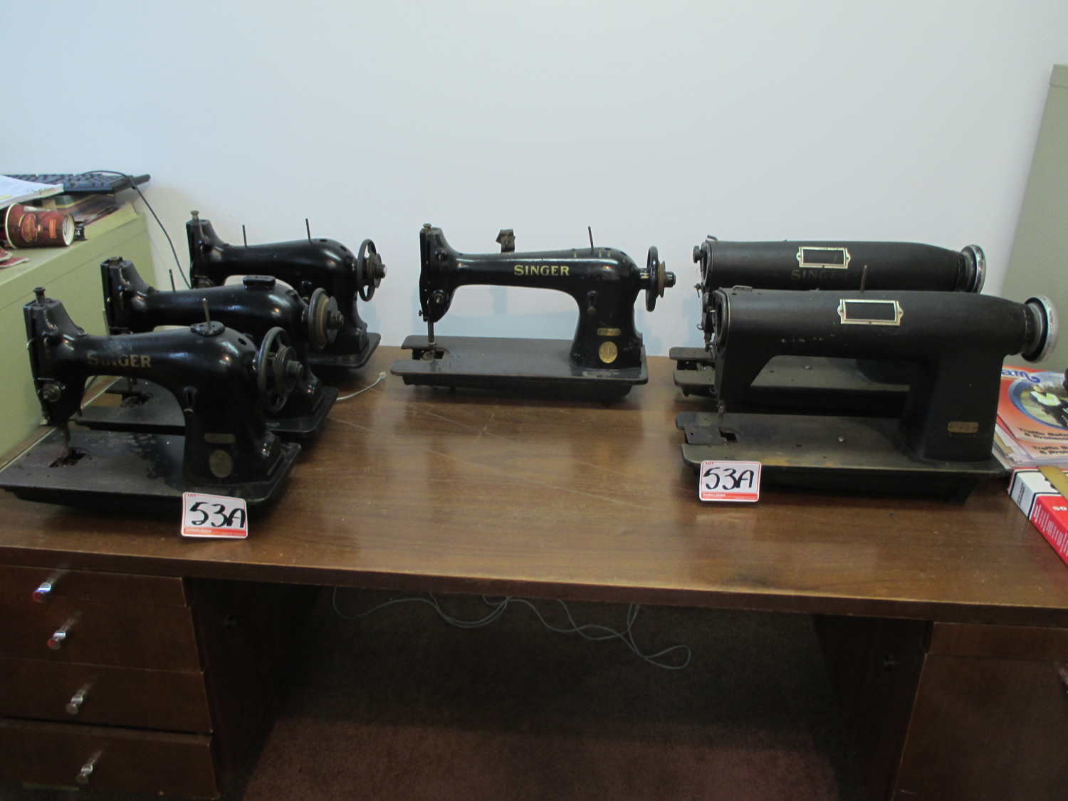 SINGER 95K10, 95K40, 21K15, 400W101, 400W107 ANTIQUE SEWING MACHINE HEADS