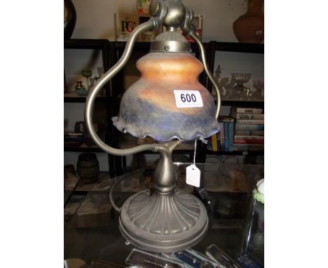 A modern table lamp, needs re-wiring