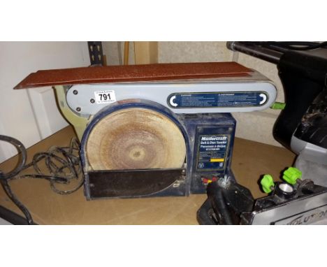 A Mastercraft belt &amp; disc sander COLLECT ONLY