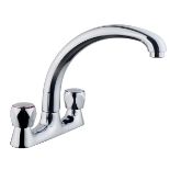 Boxed Edith Chrome effect Kitchen Deck Tap. - S1.2.