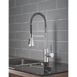 Boxed Seville Pull-Out Spray Mono Mixer Kitchen Tap Chrome. - S1.3. RRP £125.99.