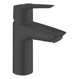 Boxed Grohe QuickFix Start Matt Black 165mm Standard Lever Mono Basin Mixer Tap With Clicker