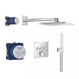 Boxed Grohe Smart Control 3-Way Chrome Square Shower Set Thermostatic. - R14.12. RRP £1,199.55