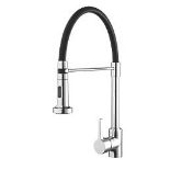 Boxed Bristan Liquorice LQR PROSNK C Pull-Out Spray Mono Mixer Kitchen Tap Chrome. - S1.3. RRP £