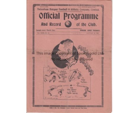 TOTTENHAM - WEST BROM 1939   Tottenham home programme v West Brom, 28/1/1939, slight fold, pencil score, scorers.  Generally 