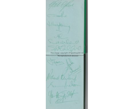 ARSENAL AUTOGRAPHS 1978/9       An autograph book with 15 signatures from the squad that won the FA Cup and includes 2 scarce