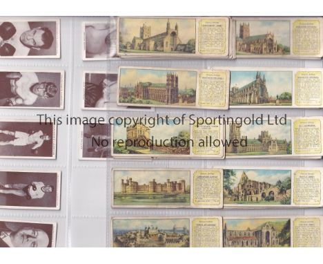 CIGARETTE CARDS   A large collection of cigarette cards from the 1930's housed in a folder with some duplication all slightly