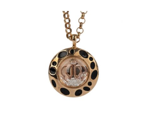 ROYAL ASSCHER, 'SHINING STARS' COLLECTION PENDANT with free-floating diamonds encased within a sapphire dome, with Royal Assc