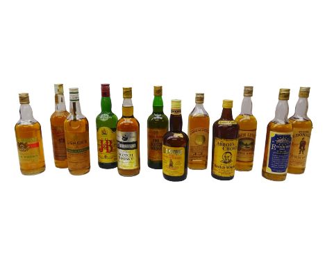 Twelve bottles of blended Scotch whisky, including Loch Leven, Flower of Scotland, Abbot's Choice etc, various contents and p