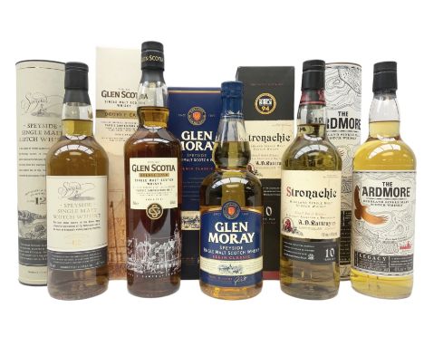 Benrinnes, 10 year old, Stronachie highland single malt Scotch whisky, 700ml, 43% vol, Glen Moray, Elgin Classic single malt 