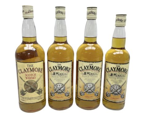 The Claymore Scotch whisky, 40% vol, 1l, three bottles and 70cl, one bottle