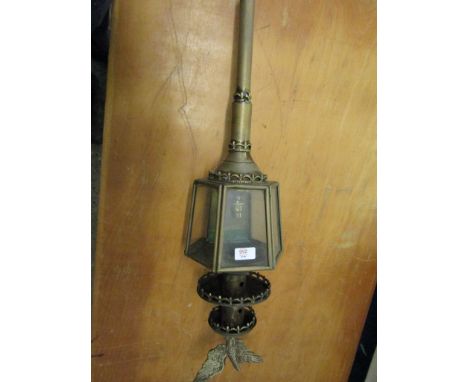 BRASS COACH LAMP WITH EAGLE TOP 