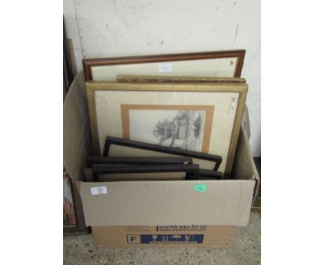 BOX OF MIXED PRINTS ETC