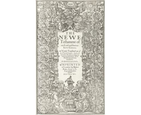 BIBLE, IN ENGLISH, AUTHORISED VERSION[The Holy Bible, Conteyning the Old Testment, and the New], KING JAMES' GREAT 'SHE' BIBL