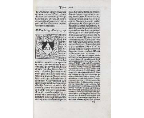 AQUINAS (THOMAS)Catena aurea super evangelia dominicalia et ferialia [Arranged by Petrus de Vincentia],  341 leaves (of 342, 