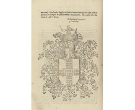 GONZALO (ARGOTE DE MOLINA)Nobleza de Andaluzia, FIRST EDITION,  woodcut arms on title, numerous woodcuts of coats of arms thr