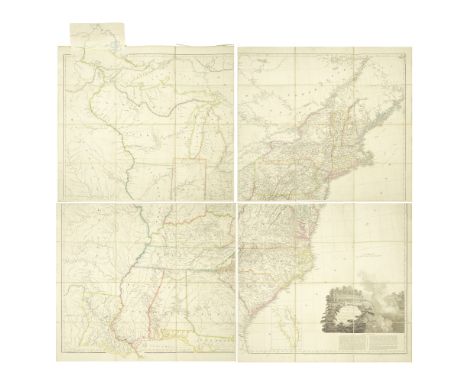 ARROWSMITH (AARON)A Map of the United States of America Drawn from a Number of Critical Researches... Additions to 1819,  eng