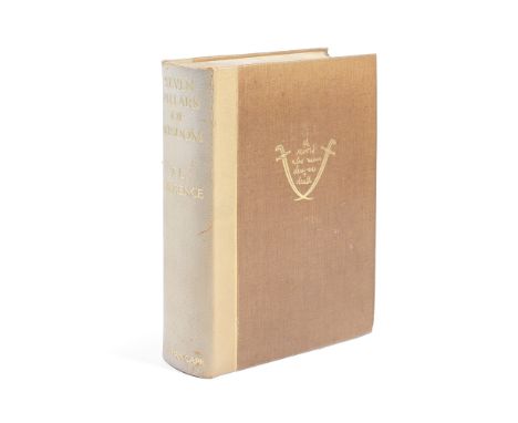 LAWRENCE (T.E.)The Seven Pillars of Wisdom, NUMBER 747 OF 750 COPIES,  photographic portrait frontispiece and 53 plates and i