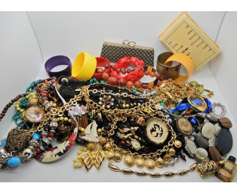 A collection of costume jewellery to include items by Monet, Napier, Grosse etc Condition Report: Not available for this lot