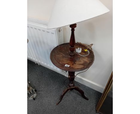 TRI POD TABLE WITH LAMP