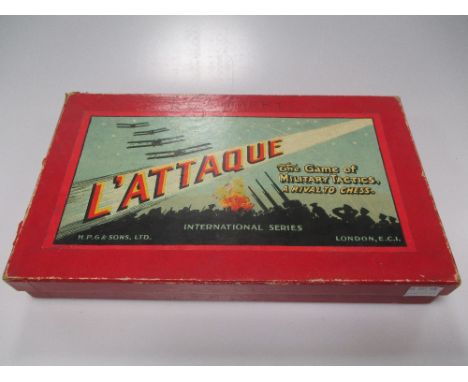 A Bech MK 1X periscope, a 1st WW compass and L'Attaque box game by H.P.G Ltd  