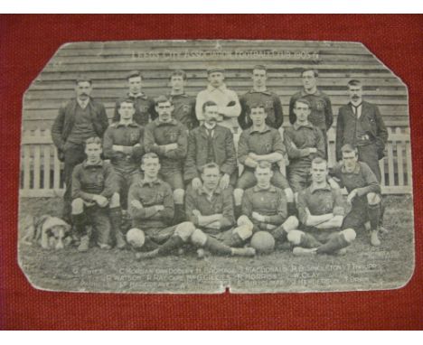 1905/06 Leeds City, a team group postcard, as produced by Parkinsons &amp; Roy