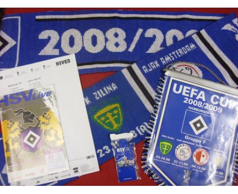 2008/2009 Hamburg v Aston Villa [UEFA Cup] A selection of official items relating to the game played in Germany on 17/12/2008