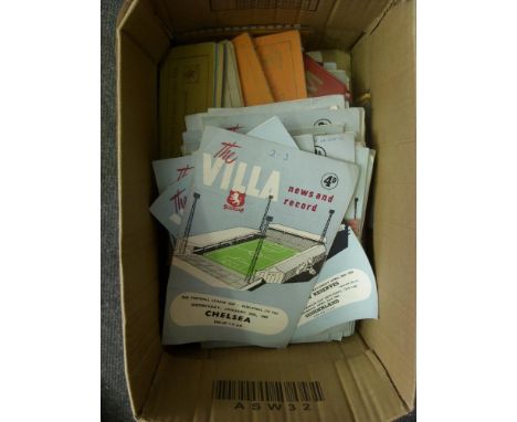 Aston Villa, a collection of over 130 home football programmes from the 1950's to 1960s', to include a few reserve issues, in