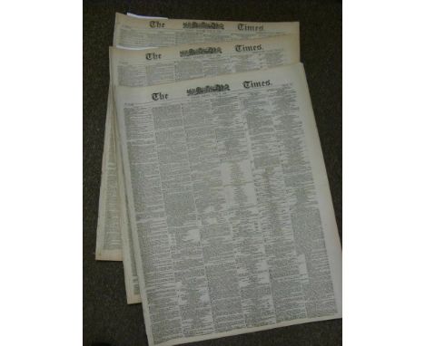Cricket, 1899 Australian Tour Of England, First Test, England v Australia at Trent Bridge. Three 'The Times' Newspapers, date