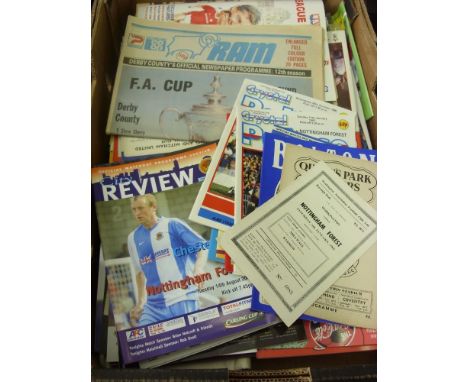 Nottingham Forest away collection. FA Cup 1957 to 2019 &amp; League cup 1961 to 2019. 206 football programmes in excellent co