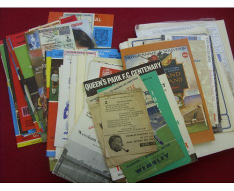 A collection of football memorabilia &amp; programmes, to include, Menu's, Itineraries, tour programmes, etc., to include 16 