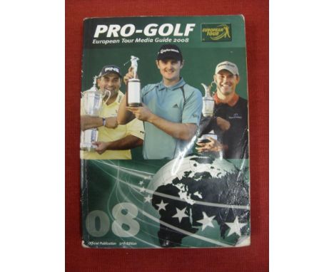 Golf, an European Official Media Guide, with autobiographies of all the players of the circuit.  The 650 page book is multi s