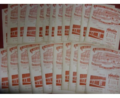 1949/50 Walsall, a collection of 23 home football programmes (22 league plus a Friendly v Bristol Rovers on 07/01/1950).  All