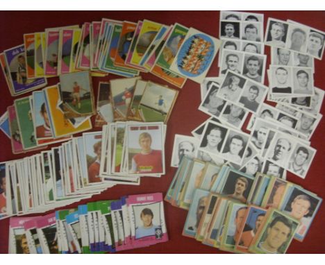 Football, a collection of 219 trade cards, A&amp;BC, various part sets, Black Backs (Stars) 49, Rub Edge Of Coin 36, Quiz (Re