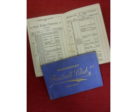 Sheffield Wednesday, a pair of rare season ticket cards for 1890/91 and 1907/08