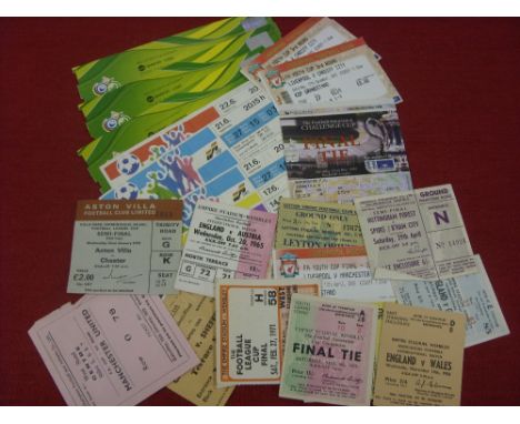 A collection of 29 football match tickets, Euro 84 in France (1) France v Spain (Final), Euro 88 in Germany (8) Italy v Spain