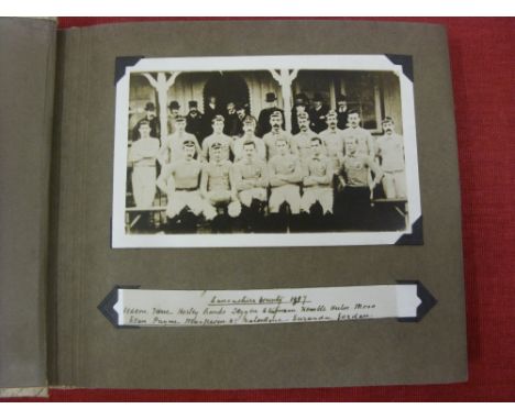 Rugby Union, a superb collection of 27 original postcards, in very good condition, in period photograph album (postcards loos