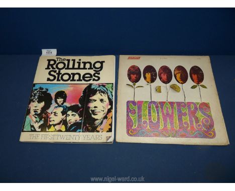 A first edition book 'The Rolling Stones' 1981 together with a rare first press Rolling Stones L.P. 'Flowers.'