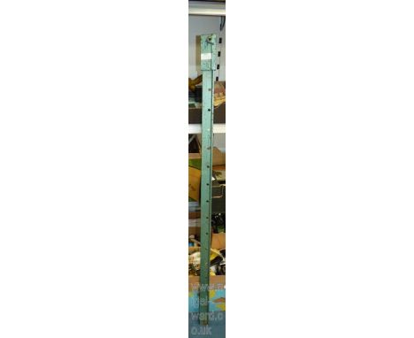 A "T" section steel sash cramp extending to 3'6" approx.