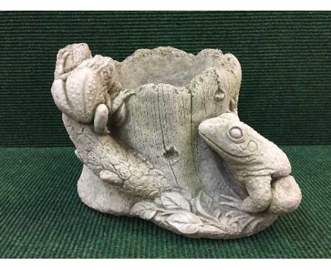 A garden figure - frog planter 