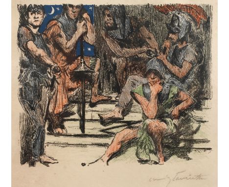 Lovis Corinth, aus "Das hohe Lied"Blatt aus der als fünftes Werk der Pan-Presse von Paul Cassirer erschienenen Folge, Werksve