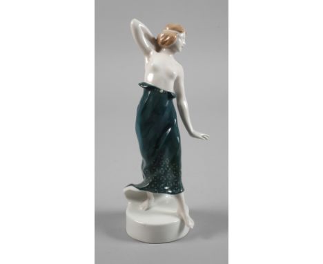 Rosenthal "Ionische Tänzerin"Entwurf Berthold Boehs 1913, signiert, grüne Stempelmarke mit Zusatz Kunstabteilung und Kriegsma