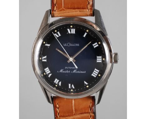 Jaeger-LeCoultre Master MarinerSchweiz, 1960er Jahre, Automatikwerk, Stahlgehäuse mit verschraubtem Boden, seltenes blaues Zi